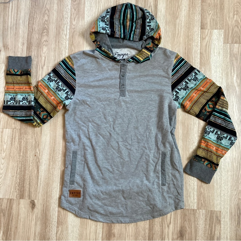 Empyre Gray Patterned Men's Sweater